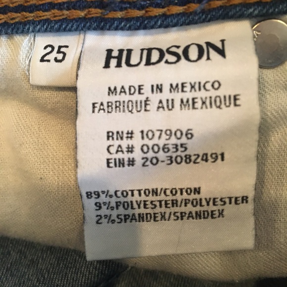 Hudson Skinny Jeans With Notched Raw Hem - Picture 6 of 7